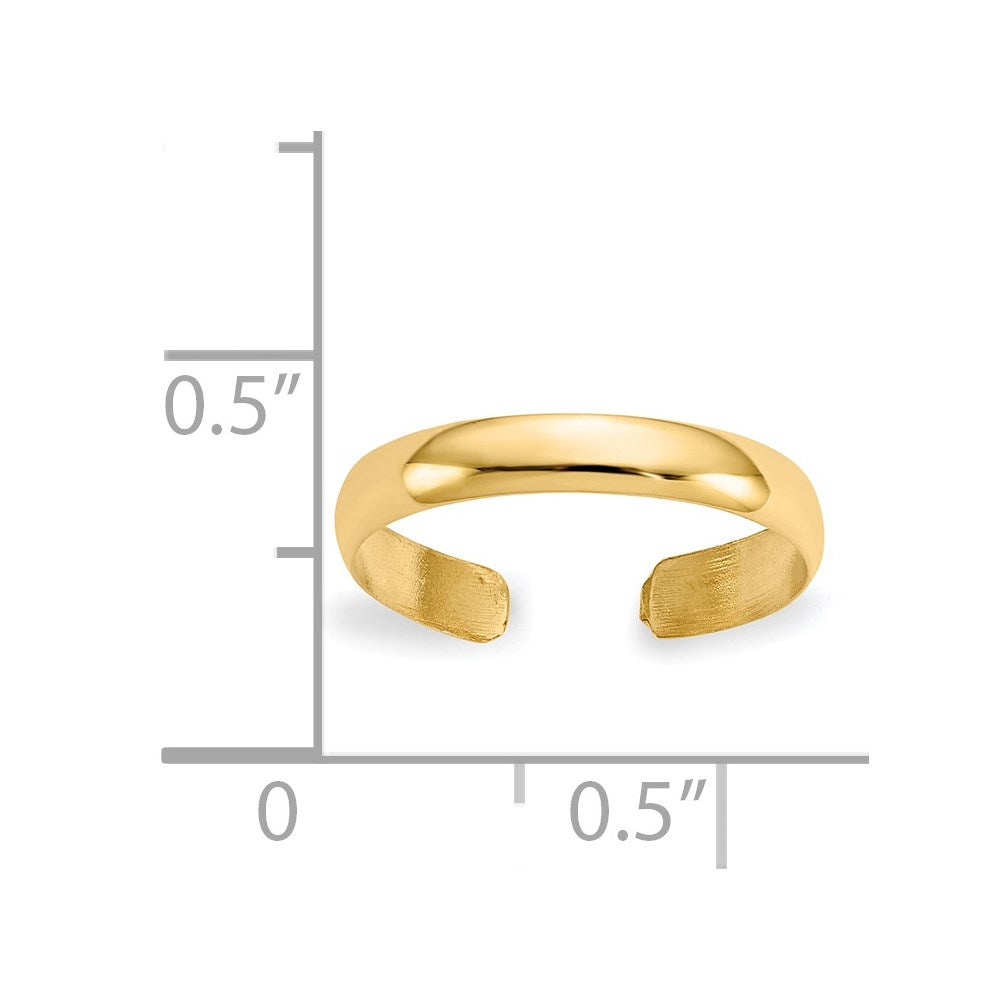 14k High Polished Toe Ring-C2098