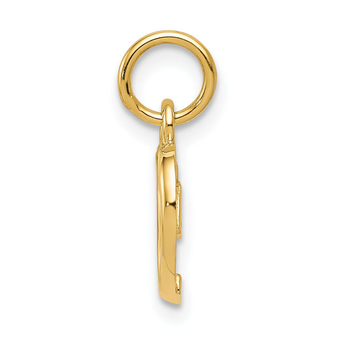 14K Polished Heart Pendant-C2153