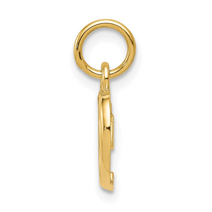 14K Polished Heart Pendant-C2153