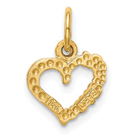14k Polished I LOVE YOU Heart Charm-C2170