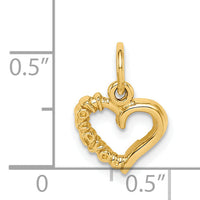 14k Polished I LOVE YOU Heart Charm-C2170
