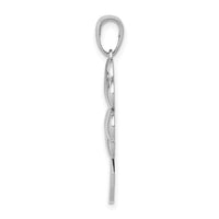 14K White Gold Polished 4-Leaf Clover Charm-C2199W