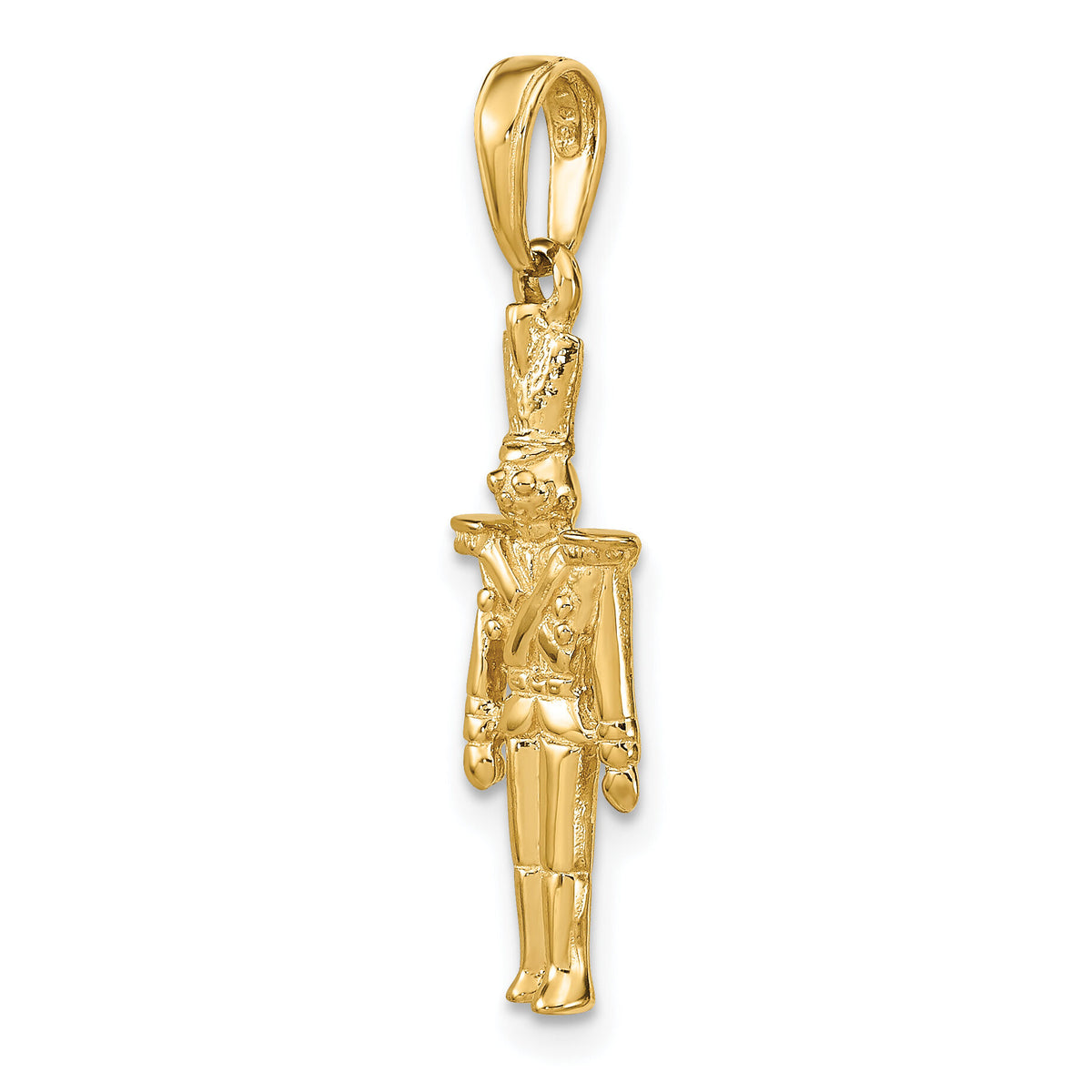 14k Polished 3-D Toy Soldier Pendant-C2208