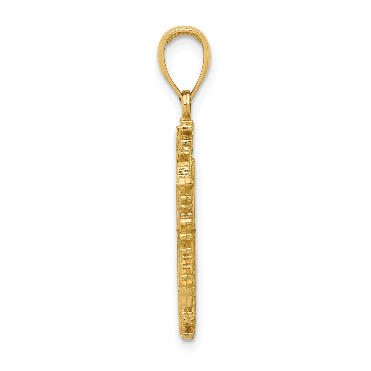 14k Polished Snowflake Pendant-C2215