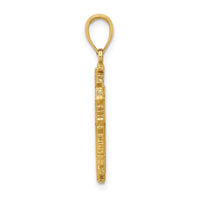 14k Polished Snowflake Pendant-C2215