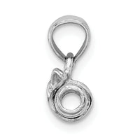 14K White Gold 3-D DIPLOMA  Rolled Up Charm-C2224W