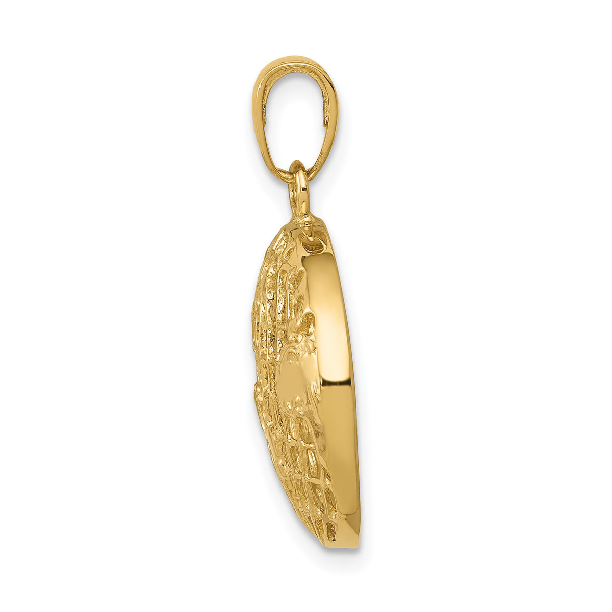 14k Polished Globe Pendant-C2246