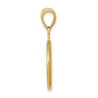 14k 3D Polished Peace Sign Charm-C2247