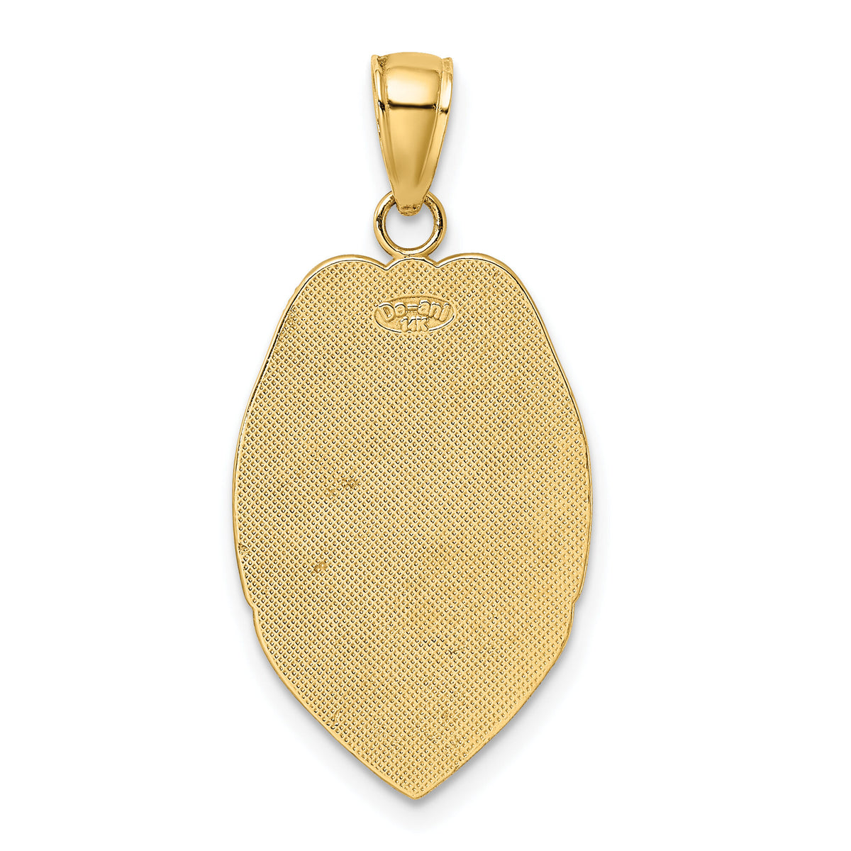 14k Polished Police Badge Pendant-C2252