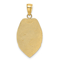 14k Polished Police Badge Pendant-C2252