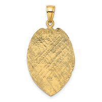 14k Large Badge Pendant-C2254