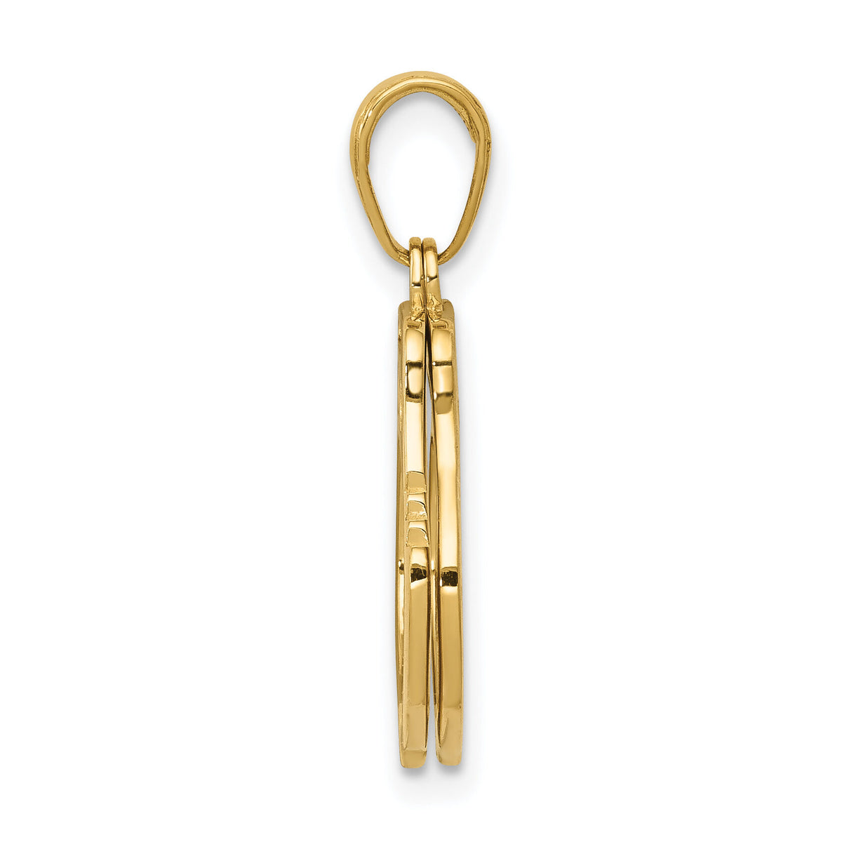14K 2-Piece Handcuffs Charm-C2255