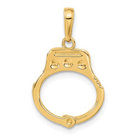 14K 2-Piece Handcuffs Charm-C2255