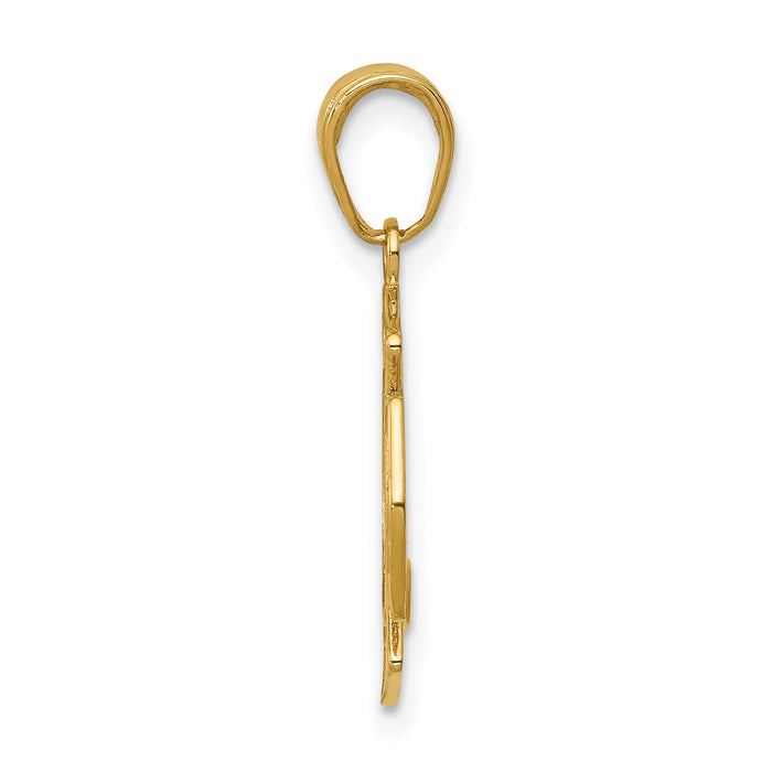 14k Small St. Florian Badge Pendant-C2258