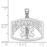 14K White Gold Cut-Out PARAMEDIC Charm-C2260W