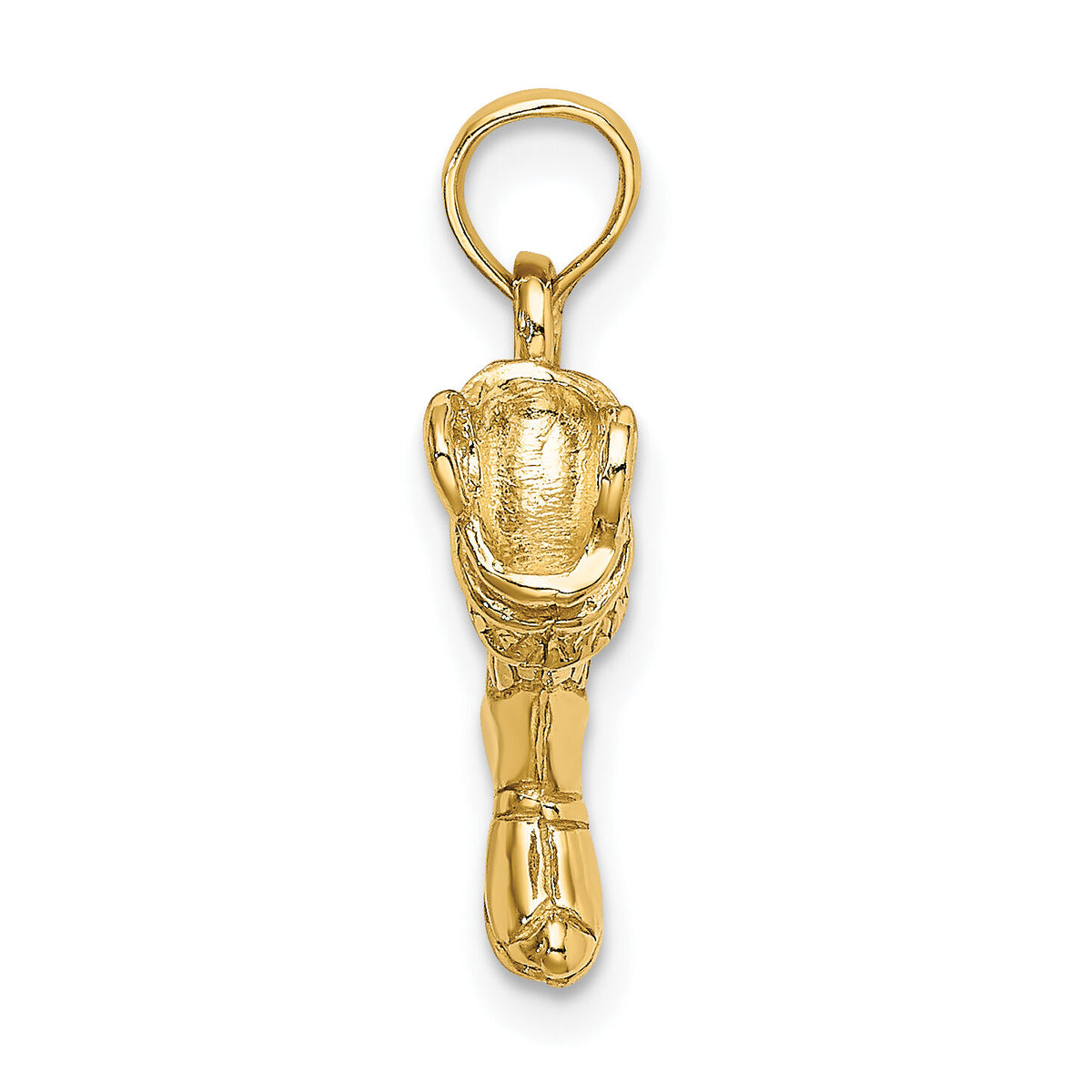 14k 3-D Firefighter Boot Charm-C2266