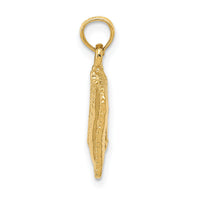 14k Satin 3-D Cosmetic Pouch Pendant-C2273