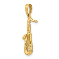 14K Solid Polished 3-D Saxophone Charm-C2276