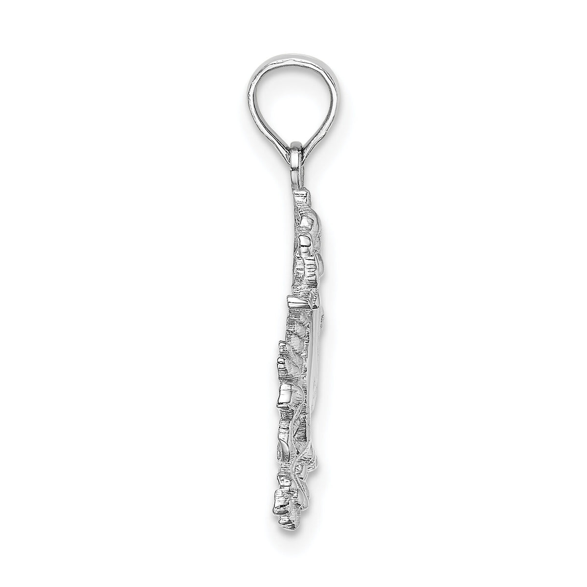 14K White Gold Small Dragon Charm-C2379W