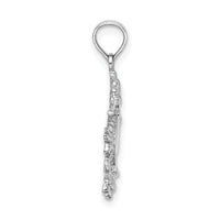 14K White Gold Small Dragon Charm-C2379W