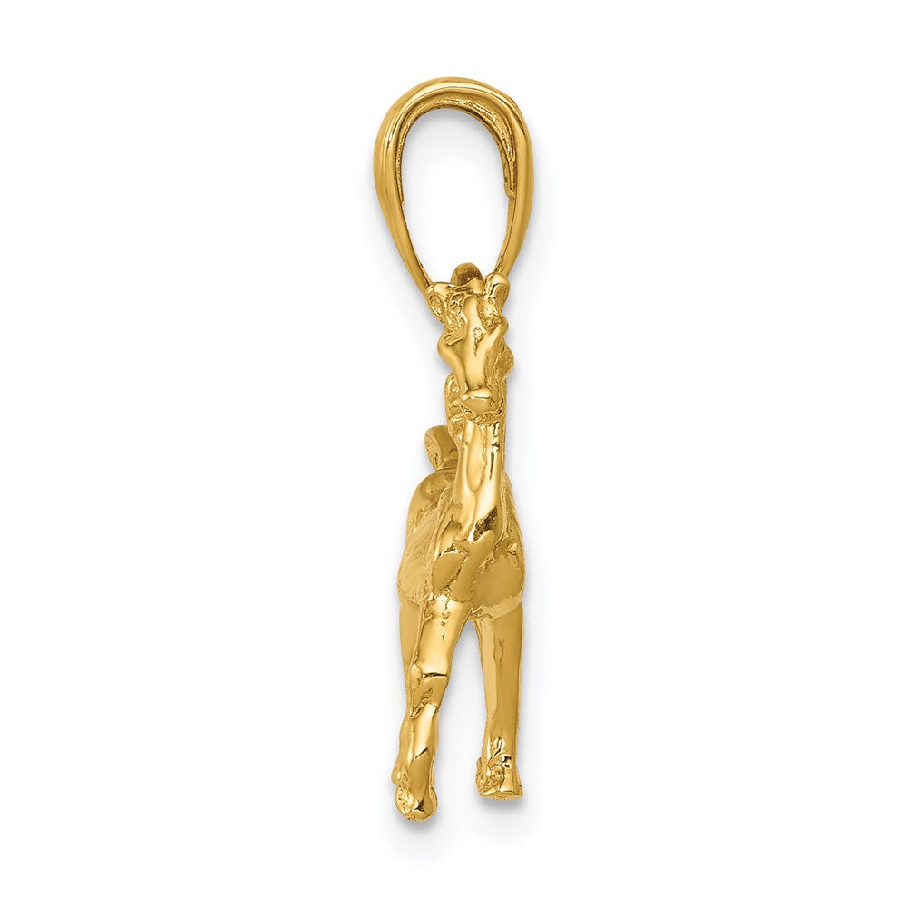 14k Solid Polished 3-D Horse Charm-C2400