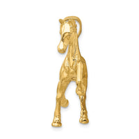 14k Hollow Polished 3-D Horse Charm-C2411