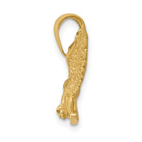 14k Solid Polished Eagle Landing Pendant-C2440