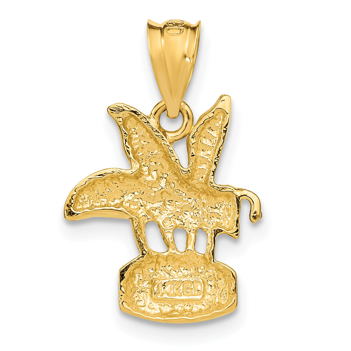 14k  Bee on HONEY Jar Pendant-C2444