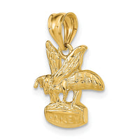 14k  Bee on HONEY Jar Pendant-C2444