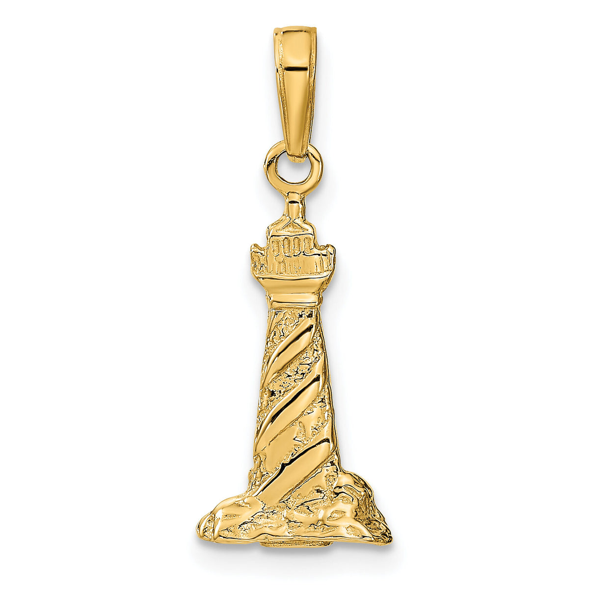 14k 3D St. Augustine Lighthouse Pendant-C2451
