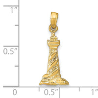 14k 3D St. Augustine Lighthouse Pendant-C2451