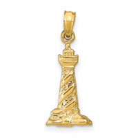 14k 3D St. Augustine Lighthouse Pendant-C2451