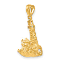 14k Lighthouse Pendant-C2458