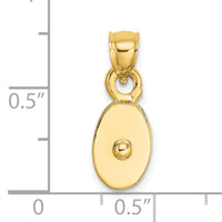 14K Polished 3-D Moveable Pulley Charm-C2479