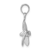 14K White Gold Polished 3-D Propeller Pendant-C2480W
