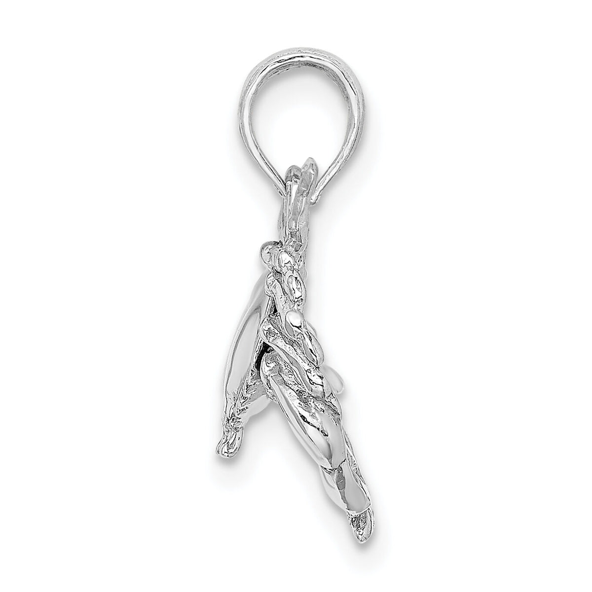 14K White Gold Stone Crab Charm-C2512W