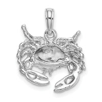 14K White Gold Stone Crab Charm-C2512W