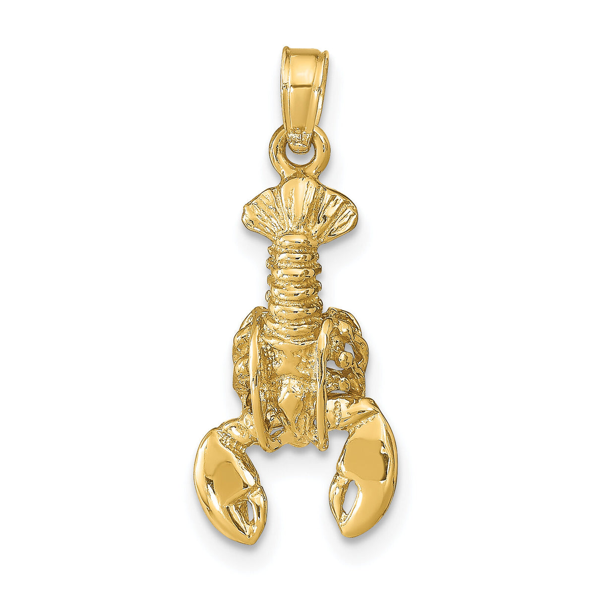 14k Moveable Lobster Pendant-C2515