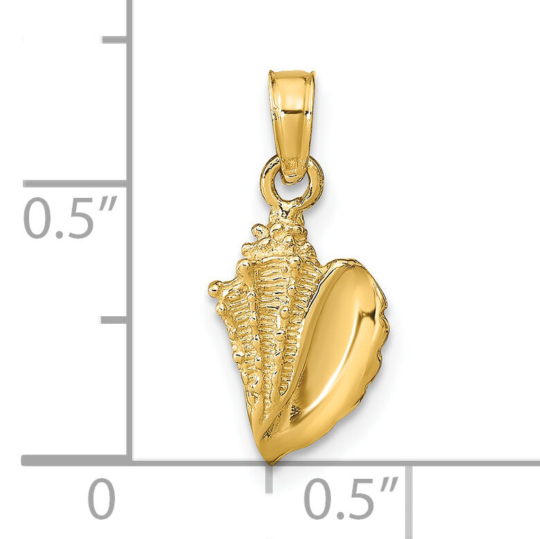 14k Conch Shell Pendant-C2526