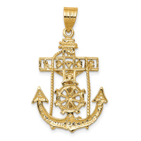 14k Mariners Cross Pendant-C258