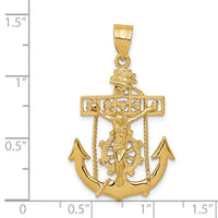 14k Mariners Cross Pendant-C258