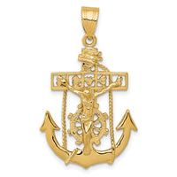 14k Mariners Cross Pendant-C258