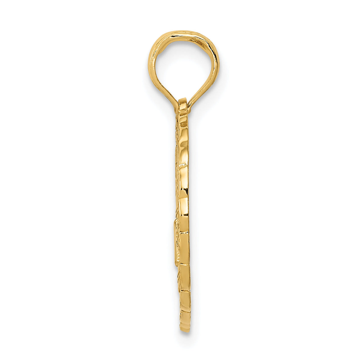 14k Solid Polished Golf Theme Pendant-C2622