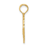 14k Solid Polished Golf Theme Pendant-C2622
