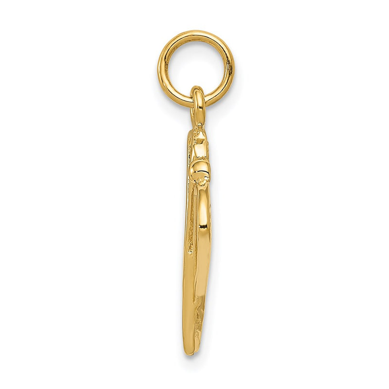 14k Polished Lacrosse Sticks Charm-C2630