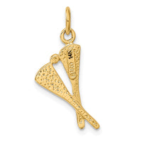 14k Polished Lacrosse Sticks Charm-C2630