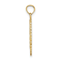 14k Solid Polished Framed Gymnast Charm-C2635