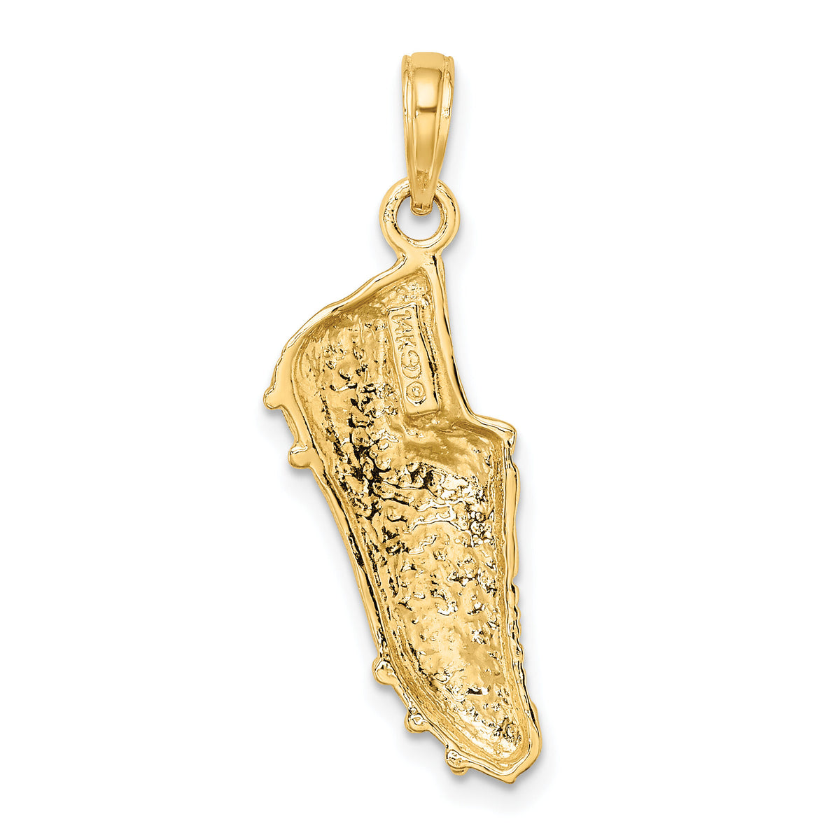 14k Polished Open-Backed Soccer Cleat Shoe Charm-C2658