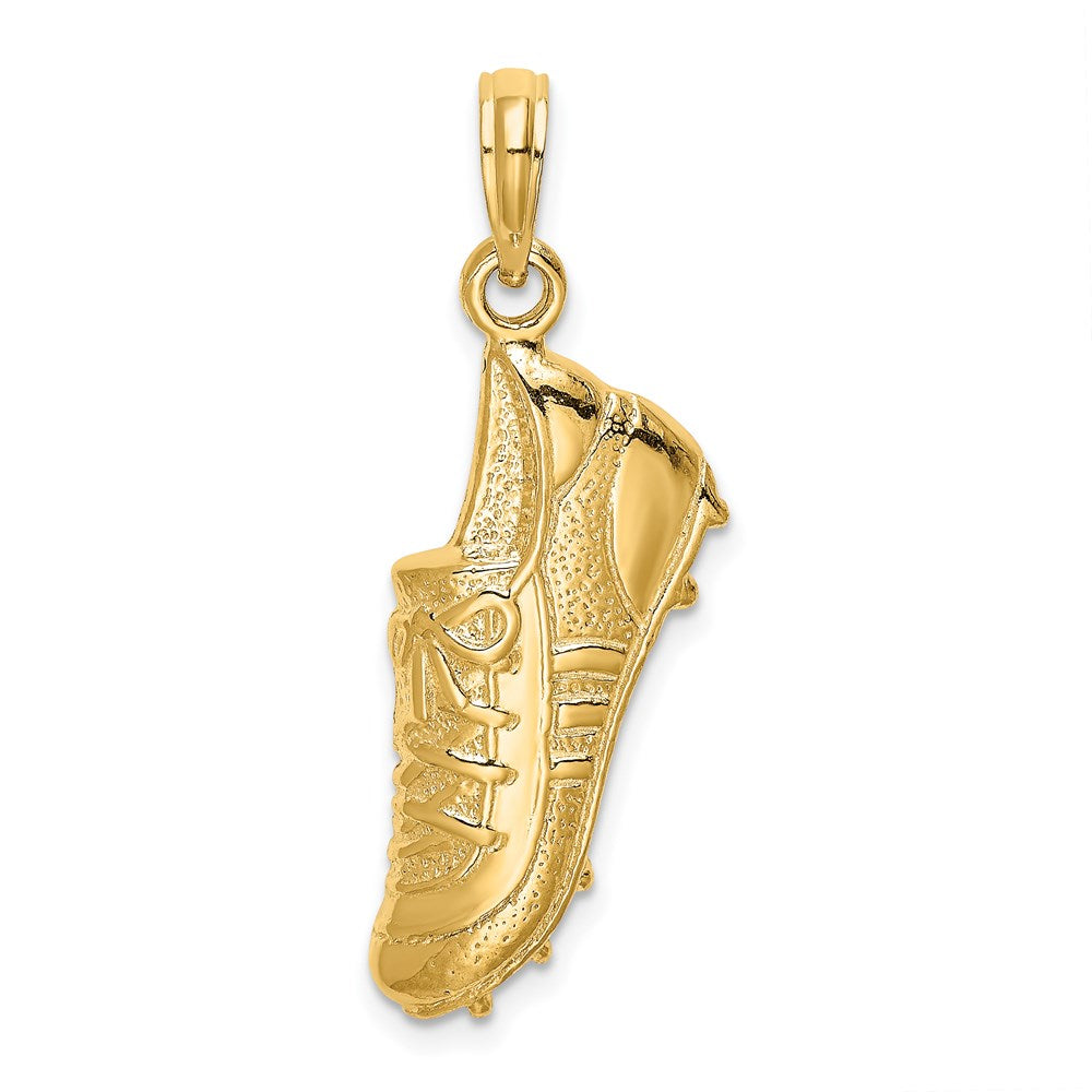 14k Polished Open-Backed Soccer Cleat Shoe Charm-C2658