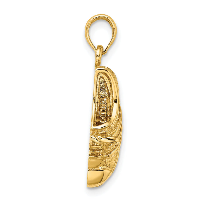 14k Polished Track Shoe Charm-C2659